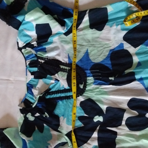 Crown & Ivy | Petite L abstract floral print tunic top - Picture 11 of 11